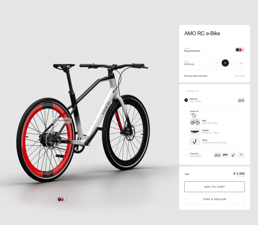 MV Augusta e-bike product page