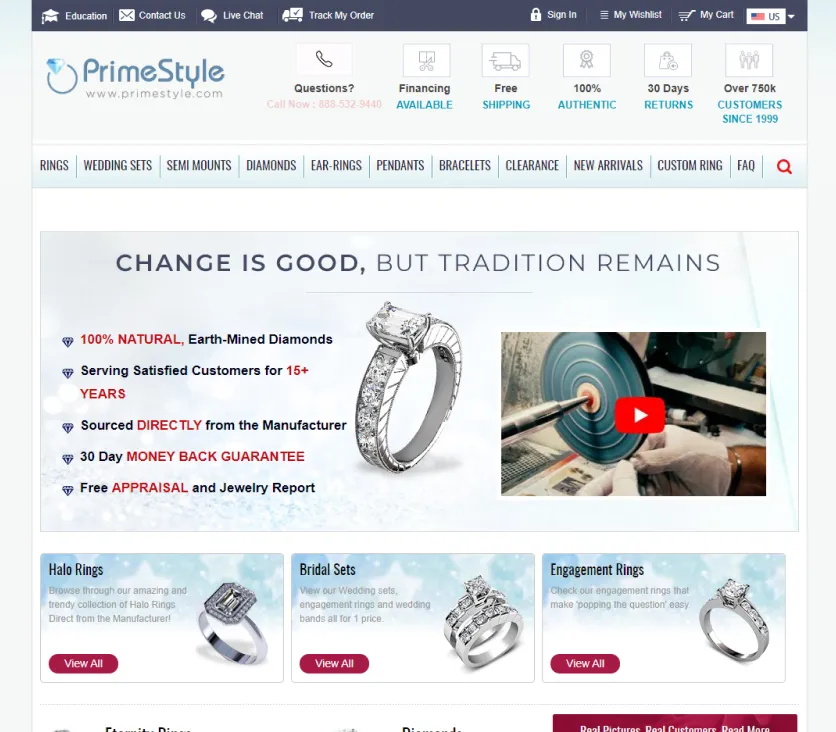 PrimeStyle old product categories